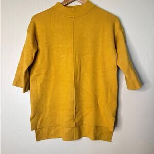 Rachel Zoe Super Soft Gold 3/4 Sleeve Sweater XS